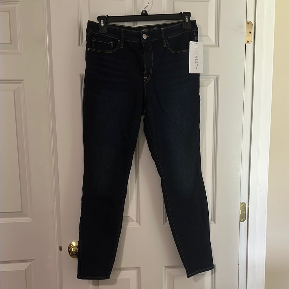 Athleta Midnight Blue Skinny Jeans with Stretch